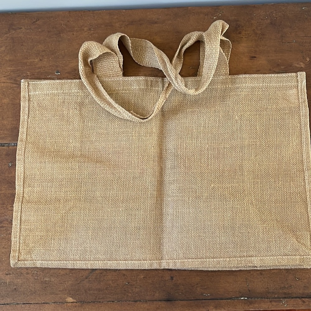 Jute Tote Bag - Picture 2 of 4